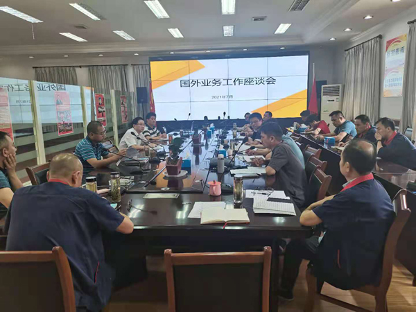 熊猫体育首页召开国外业务工作座谈会