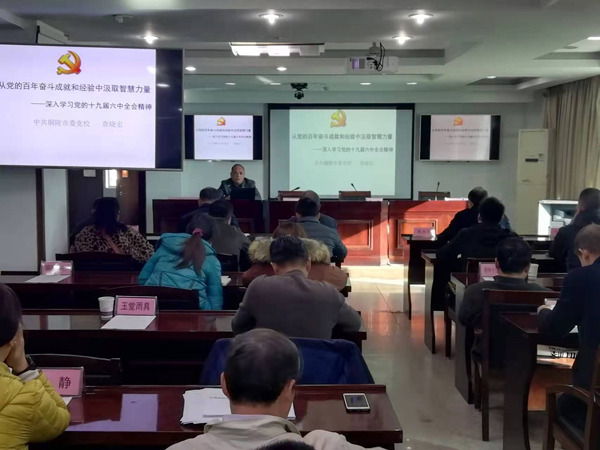 建材熊猫体育首页学习党的十九届六中全会精神