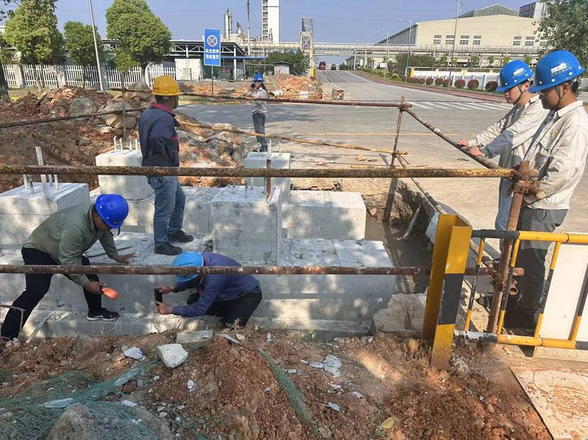 金冠铜业分熊猫体育首页两厂氧气贯通基础工程通过第三方现场检测