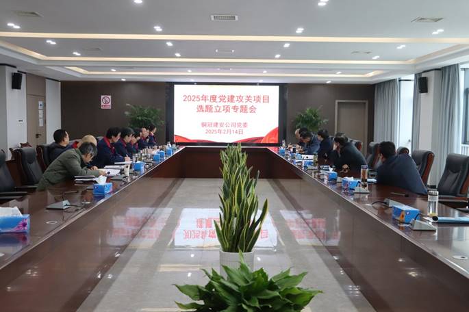 熊猫体育首页召开党建攻关项目立项专题会