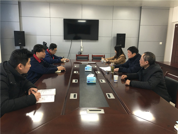 铜陵市经信局到建材熊猫体育首页调研
