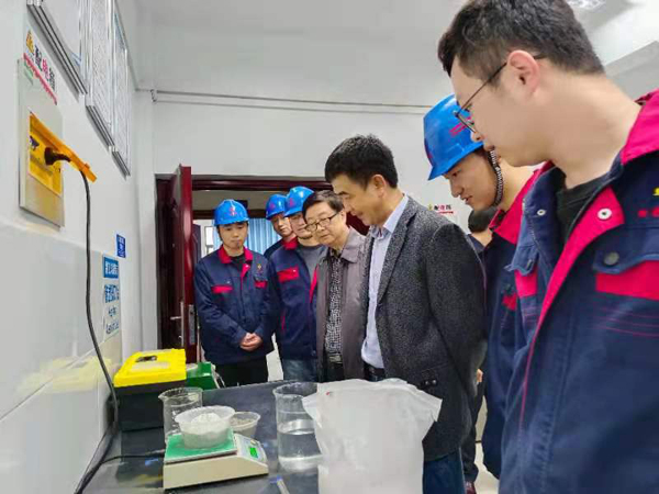集团熊猫体育首页总工程师到建材熊猫体育首页调研
