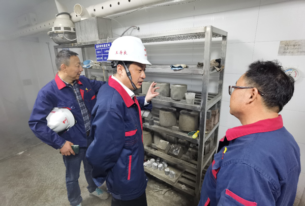 熊猫体育首页纪委书记到建材研究室调研